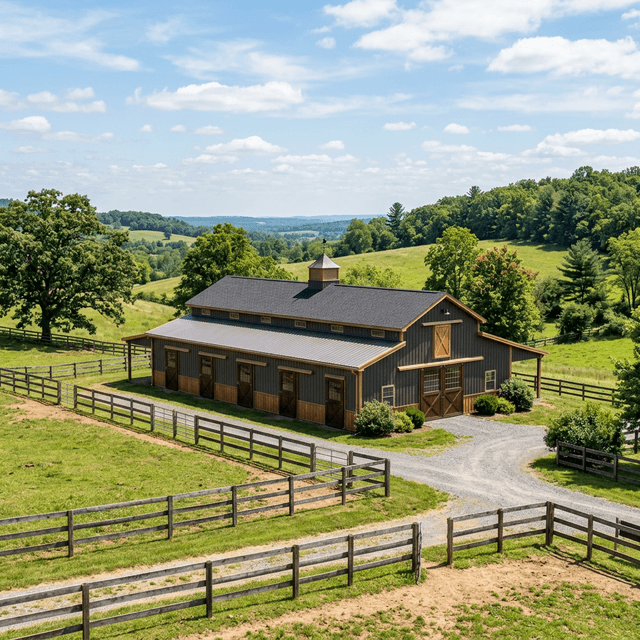 Pole barn Horse Arena in Florida